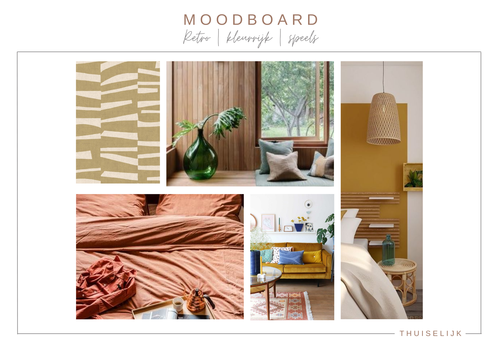 Moodboard - Jaren 70 bungalow