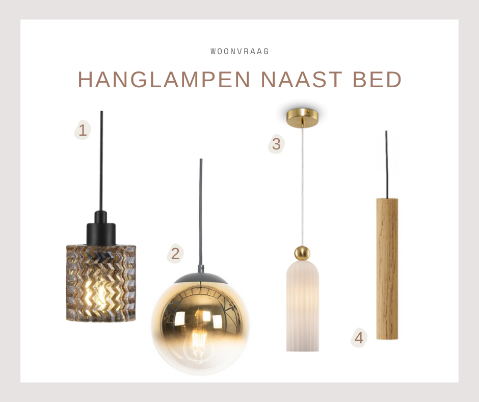 Woonvraag: Welke lamp naast mijn bed? - Hanglampen