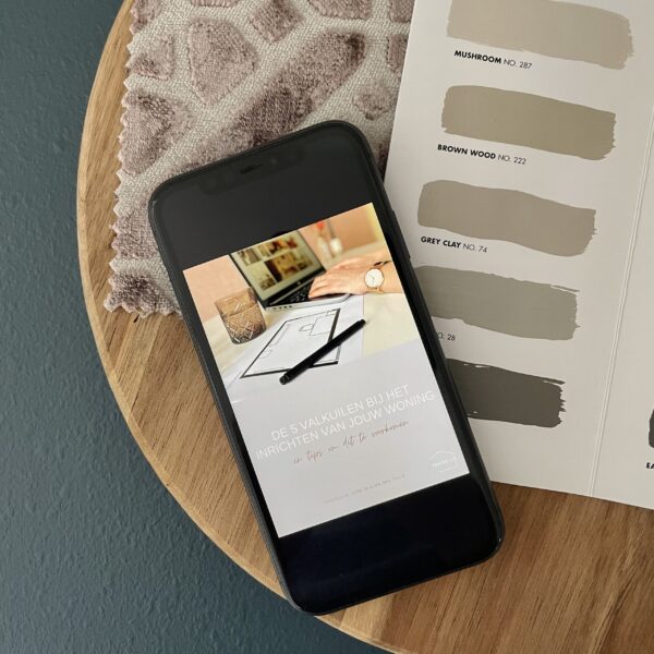 E-book Valkuilen inrichten interieur op telefoon