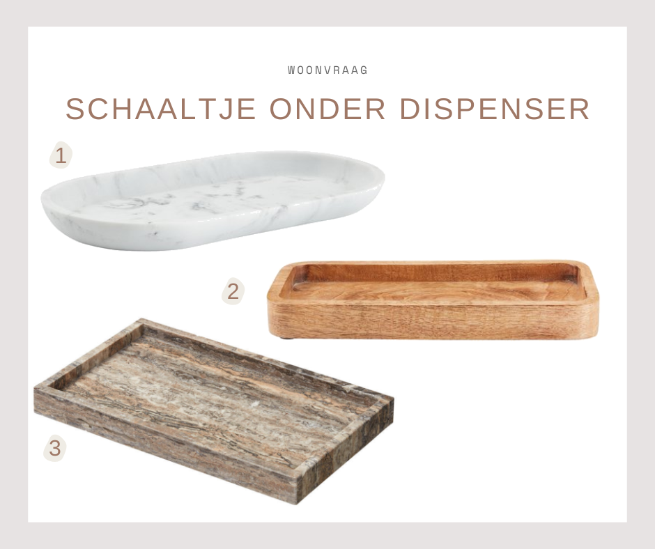 Keukenstyling - schalen zeepdispensers