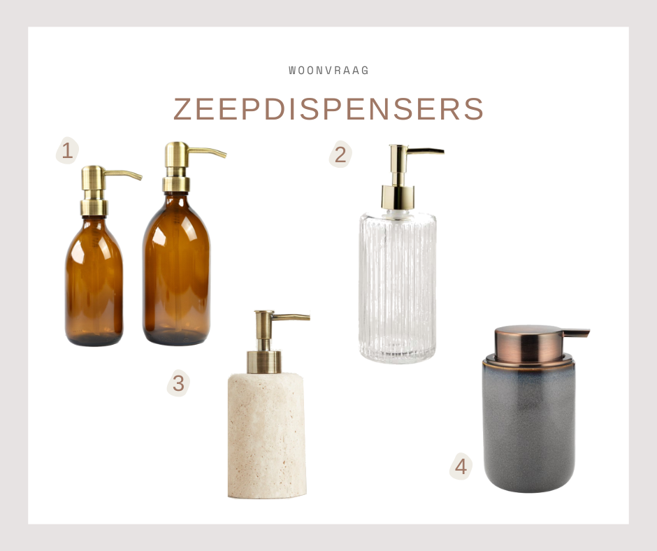 Keukenstyling - zeepdispensers