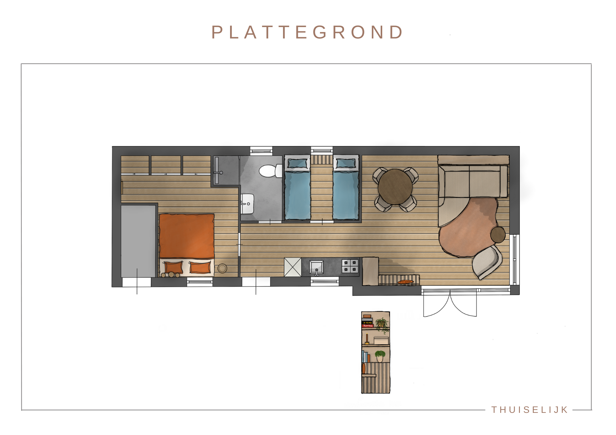 Plattegrond - Moodboard - tinyhouse vakantiepark