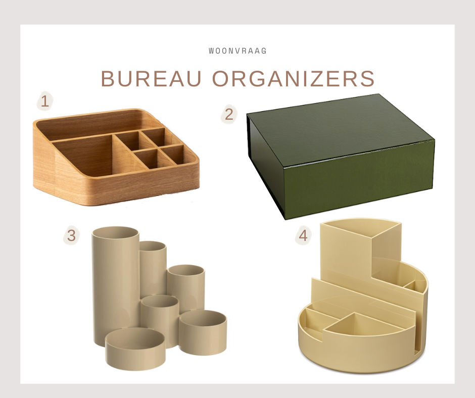 Werkplek in huis - bureau organizers