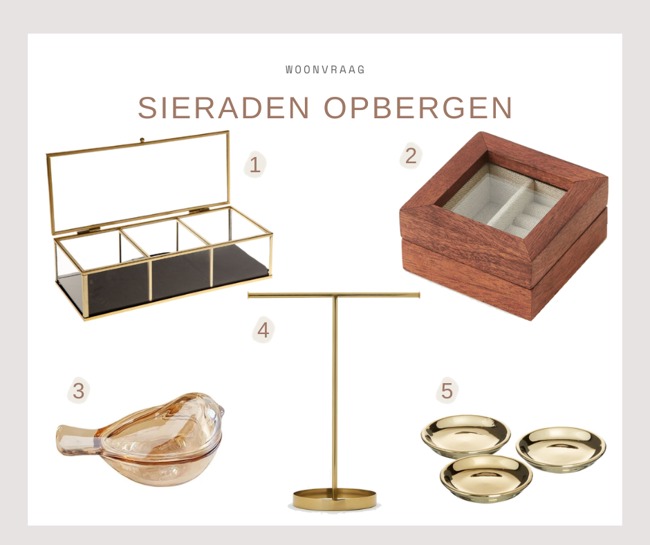 Styling badkamer - opbergen sieraden