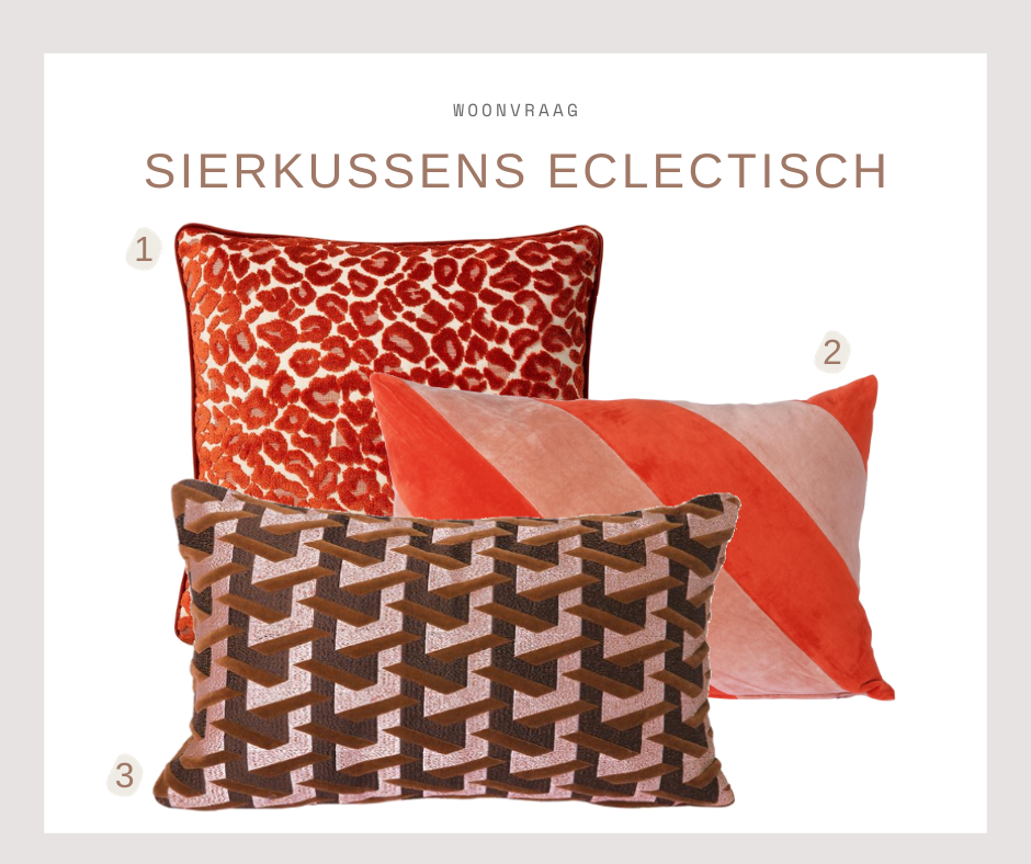 Sierkussens - eclectische look