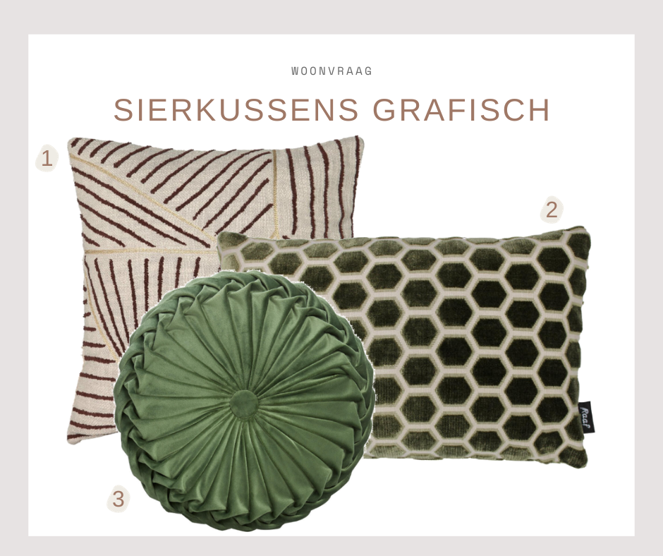 Sierkussens - grafische prints