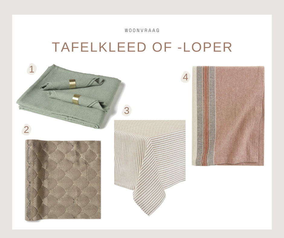 Tafelstyling - tafelkleed of tafelloper