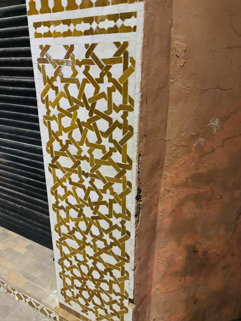 Marrakesh tegelinspiratie op straat